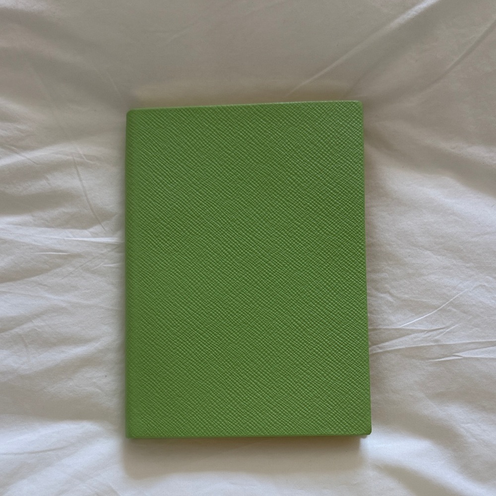 Smythson Soho Leather - Green Textured Notebook